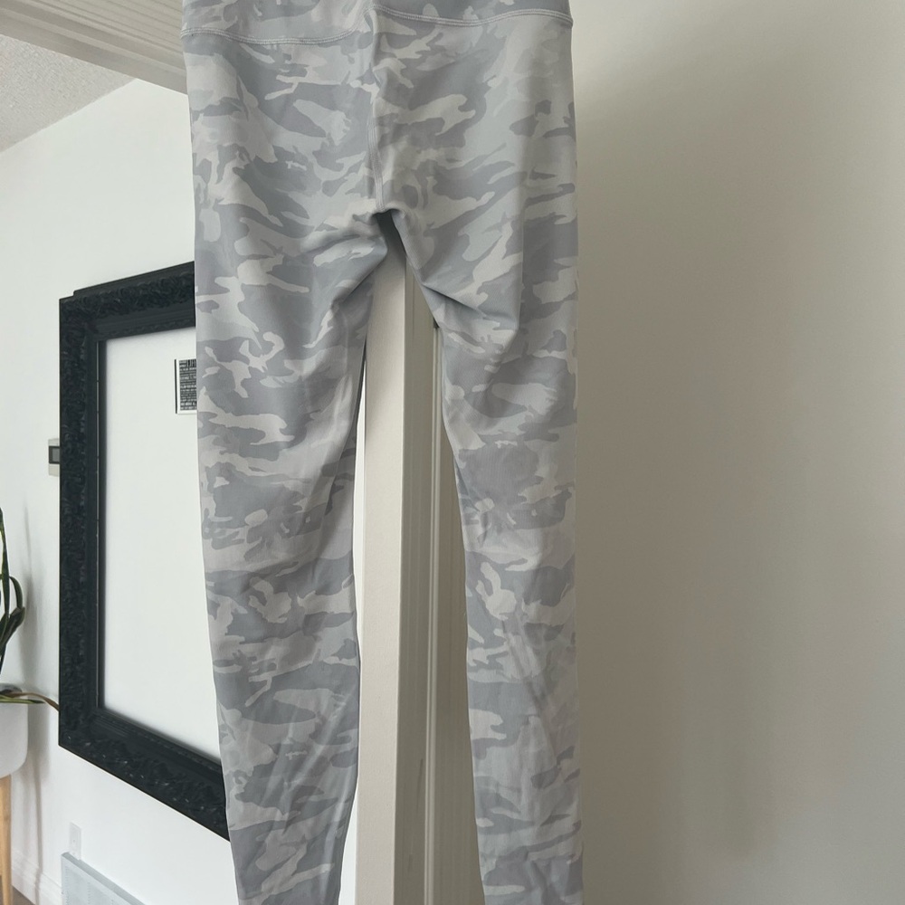 Lululemon Athletica light blue and Gray Camo Leggings